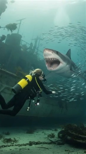 1.3K views | 麗 SHOCKING Terror | UNBELIEVABLE: Diver Comes...