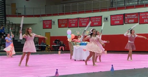 Grand Blanc High School hosts Regional Color Guard Competition