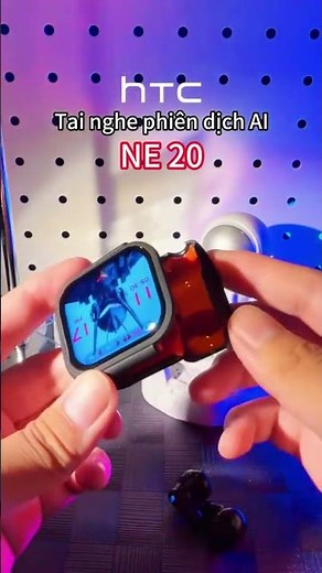 HTC NE20 Bluetooth V6.0 AI Translator Earbuds | LCD Touch 🔥 #earbuds #wirelessheadphones