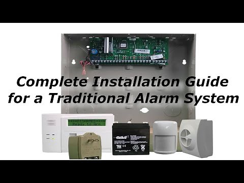 How to Install a Wired Traditional Alarm System in a New Construction Home