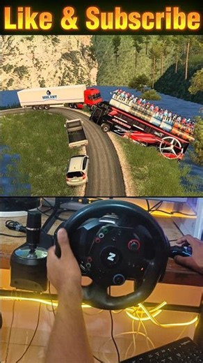 ⚠️Surviving the Dangerous Road in Euro Truck Simulator 2 Gameplay Ep-22 #shorts #ets2