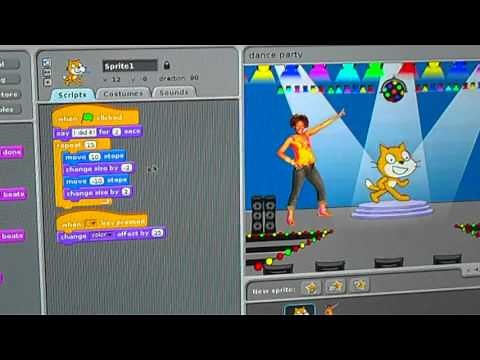 Scratch on a Raspberry Pi - My First Program: Dance Party