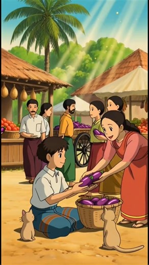 Simple Village life #ghiblistyle #animation #shorts