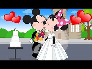 Mickey Mouse Gets Married Minnie Mouse - Mickey Mouse and Friends Cartoons in Clubhouse