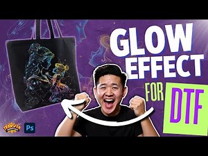 Halftone and Knockout for DTF GLOW Effect