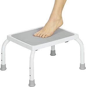 Vive Step Stool - Footstool for Adults and Kids - Foot Platform for Kitchen, Bedroom, Bathroom - One Portable, Medical Bariatric, Lightweight Step for Elderly Child, Senior, Handicap - W/Rubber Grips