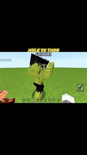 thor vs hulk 💪 #minecraft #popular #trending #viral #shorts ‪@unlikegameplay‬