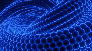 3D spiral with snake texture. Design. Hypnotic animation with unfolding spiral of snake. Entangled body of snake unfolds and wriggles