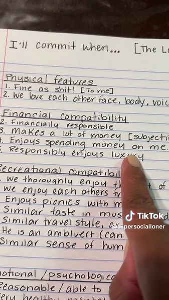 If you want to be a notebook girlie but dont really know what to write in your notebook besides journaling follow me for introspective inspiration “The Love List” #journal #writing #writingprompts #lovelist #dating2023 #thepaperlife #grwm #commitment #sotuationship #boyfriendmaterial