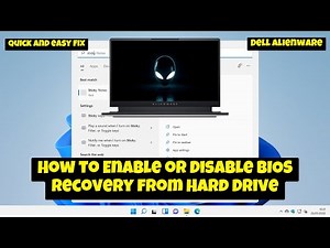 How to Enable or Disable BIOS Recovery from Hard Drive Dell Alienware {2025}