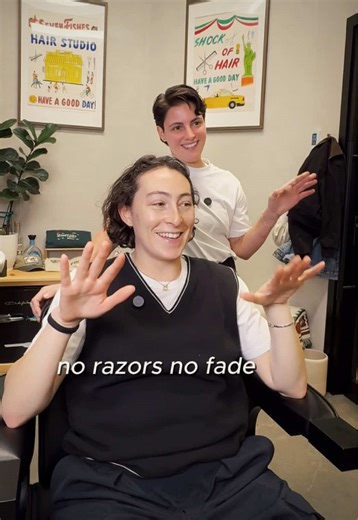 Androgynous Curly Haircut Refresh for Easy Styling