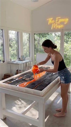 Lava Epoxy Table #epoxy #lava #epoxytable