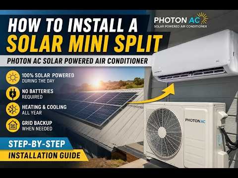 Solar Powered Mini Split Installation | Step-by-Step Photon AC Solar Powered AC Guide