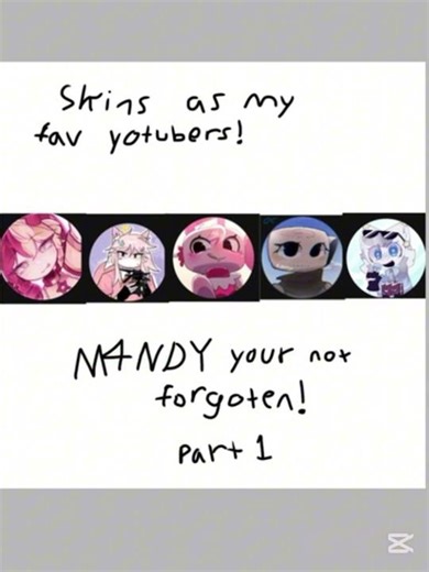 Dandy’s world skins! @Kaiianimated @d4rkv1bez @peanutbutter802 @y3llowx @KlenyAnimations 