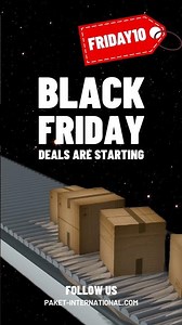 Black Friday– wir machen euren internationalen Versand so günstig wie nie