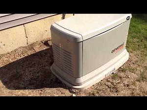 Generac 20kw Evolution generator running