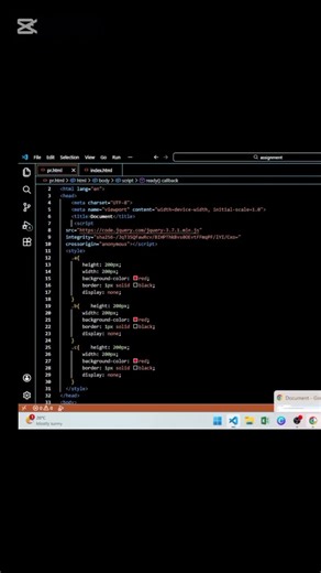 fadein effect using JavaScript #song #foryou #trendingshorts #coding
