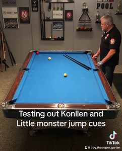 125K views · 397 reactions | Sunday Smile Shot  Testing out 2 carbon fiber jump cues Konllen and Little Monster. | Troy “ The Sniper “ Garten The Weekly Shot | Facebook