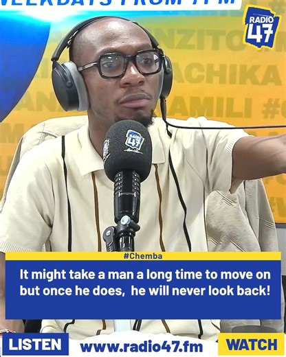 9.1K views · 1.5K reactions | Wanaume huchukua muda sana ku'move on baada ya breakup ila wanapo'move on, hatawahi angalia nyuma! #Chemba #Radio47FunFriday #HapaNdipo | Radio 47 | Facebook
