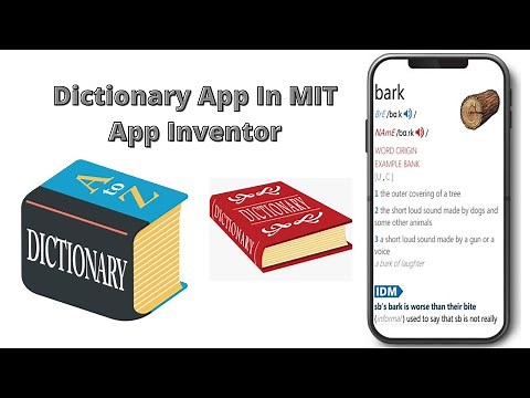 Dictionary app | MIT App Inventor | Google Dictionary extension