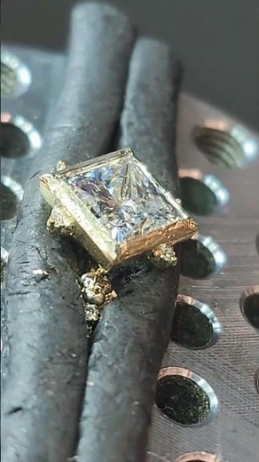 Behind the Scenes: Stargaze Ring with Bezel Set Princess Cut Diamond