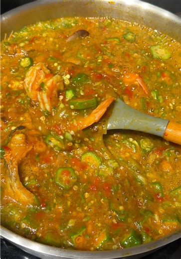 Delicious Seafood Okro Soup Recipe with Shrimp and Crab