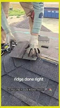 Is This The Fastest Roofer Alive? 🔨🏠 #Satisfying