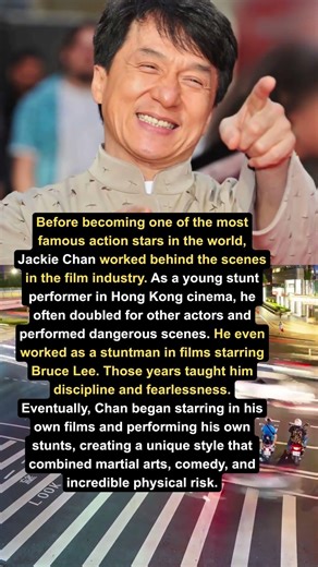 Jackie Chan Started as a Stuntman Before Fame