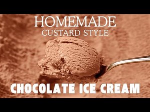 Custard-Style Homemade Chocolate Ice Cream with Maple Syrup