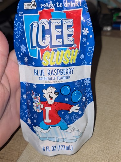 #icee #blueraspberry #slushie #summerhacks #frozensnack