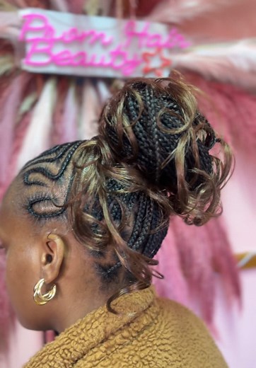 Tribal lemonade braids R650 with our hairpiece 😍😍 #bloemfonteinhairstylist #lemonadebraids #fyp