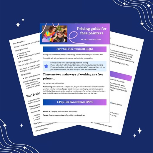 How to Price Yourself Guide for Face Painters - Etsy Canada