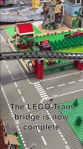 The LEGO Train Bridge is now complete