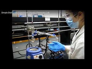 Simple Distillation Experiment Organic Chemistry Lab