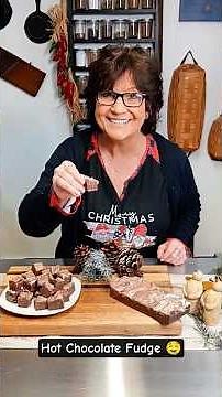 Marshmallow Hot Chocolate Fudge | Easy No-Bake Holiday Fudge Recipe 10 Minutes #christmasrecipes