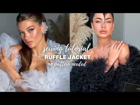 DIY Ruffle Jacket Tutorial | How To Make a Ruffle JacketTutorial