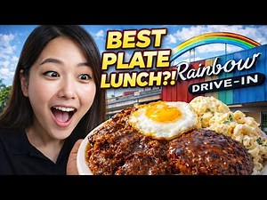 LOCALS LOVE THIS SPOT 🌈 Rainbow Drive-In Full Review 🍽️🔥Travel Vlog 🌍🍴