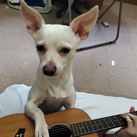 Shacky playing the guitar again