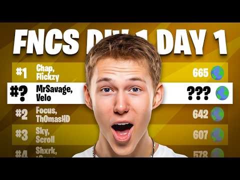 MrSavage Plays FNCS DIVISION 1 CUP ft. Velo (Full Gameplay)
