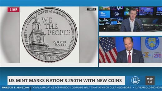 US Mint celebrates 250th anniversary with historic coins