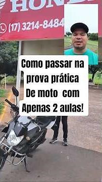 How to pass the motorcycle test with 2 lessons. #cnhdobrasil #instrutorautônomo #cnh