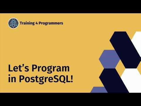 Learn How to Program Stored Procedures and Functions in PostgreSQL Workshop