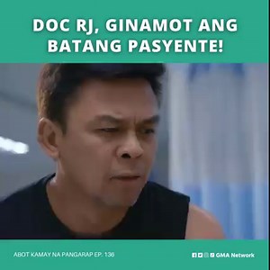 9.4M views · 112K reactions | #AbotKamayNaPangarap #Highlights: Ginamot na ni Doc RJ ang batang pasyente at tinulungan pa ang ama nito! #AKNPEp136 #AKNPHostageSiDoc | GMA Network | Facebook