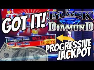 Another PROGRESSIVE Jackpot, Nailed! High Limit Black Diamond Slot Machine
