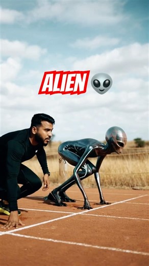 Race with alien 👽 #ytshort #viralvideo #shortschallenge #shortvideo #fanart