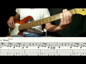 Uptown funk - Mark Ronson ft. Bruno Mars (play along bass tab and score)