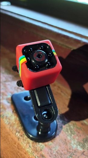 Mini spy camera with night vision | Secret spy camera for home security 🔒 #GadgetReview