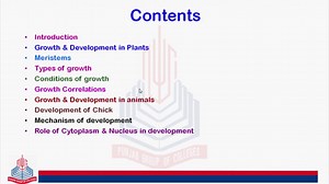 Introduction ,  Growth And Development  in Plants & Types of Meristems