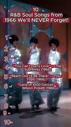 10 R&B Soul Songs from 1966 We’ll NEVER Forget!