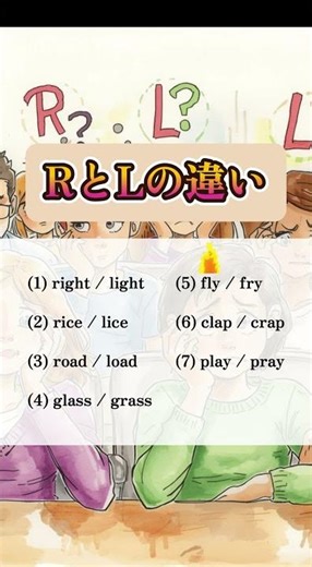 RとLの違いがわからなすぎる！